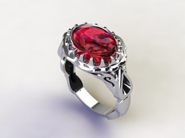 turkish men ring 3D print model_3