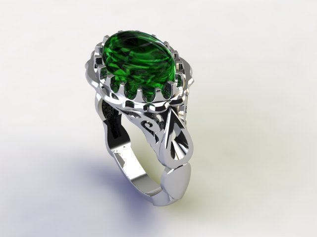 turkish men ring 3D print model_5