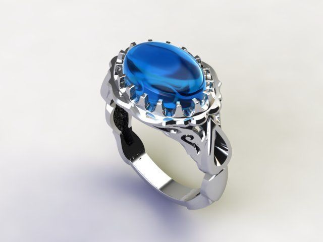 turkish men ring 3D print model_4