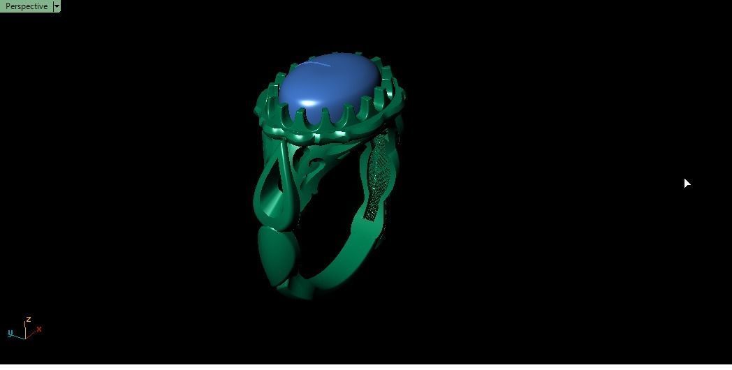 turkish men ring 3D print model_12