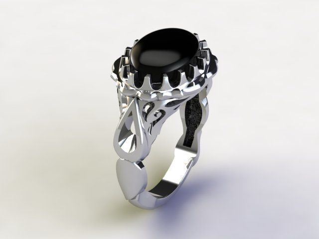 turkish men ring 3D print model_2