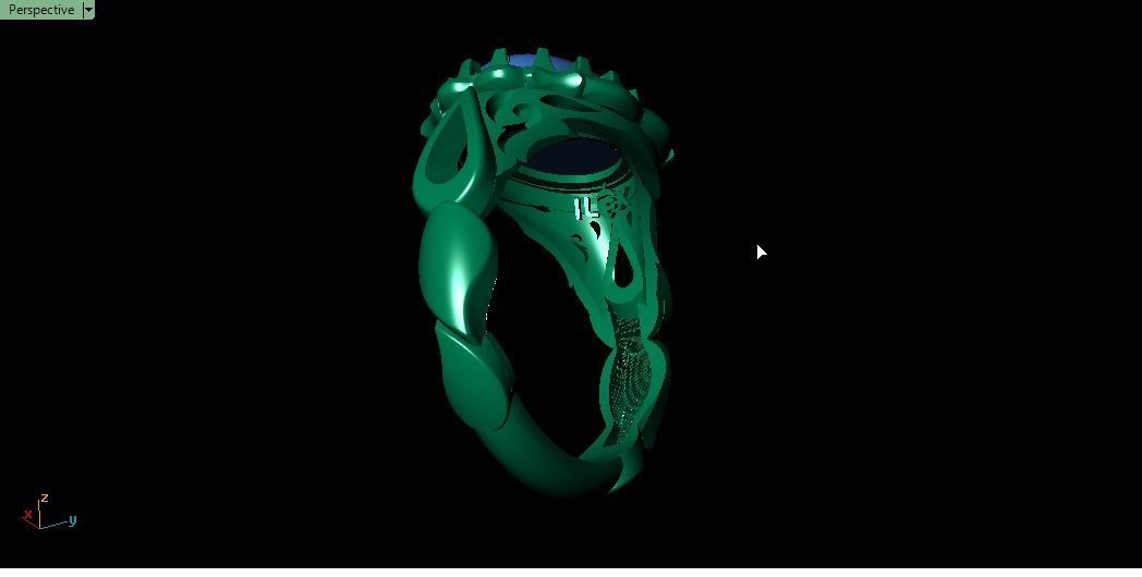turkish men ring 3D print model_14