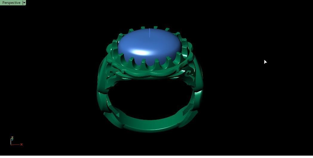 turkish men ring 3D print model_11