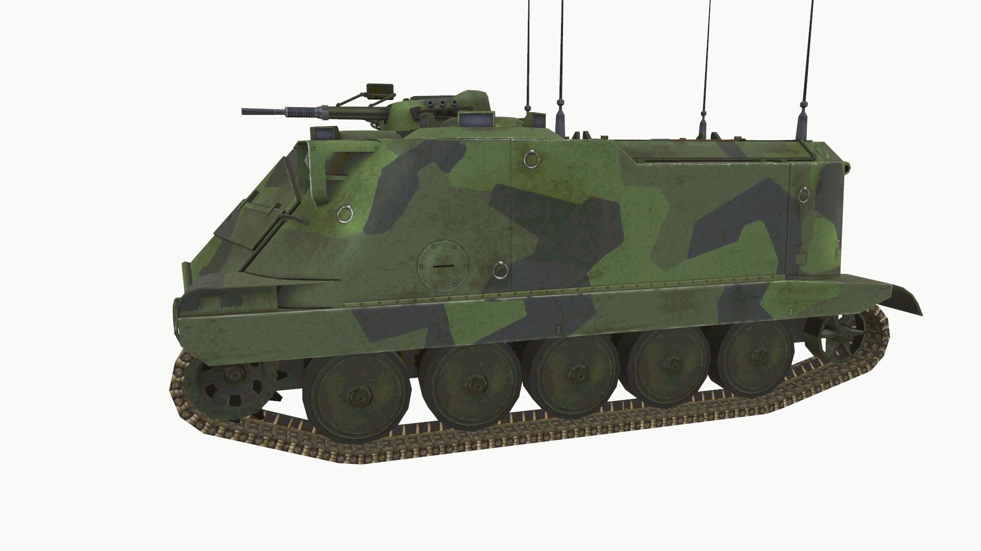 Pansarbandvagn 302 Low-poly 3D model_2