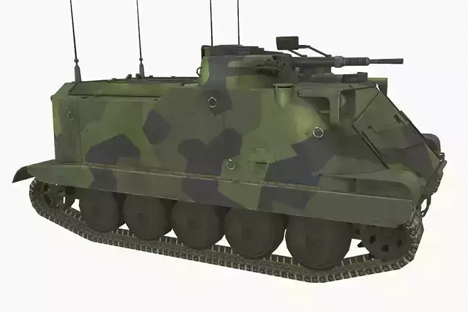 Pansarbandvagn 302 Low-poly 3D model