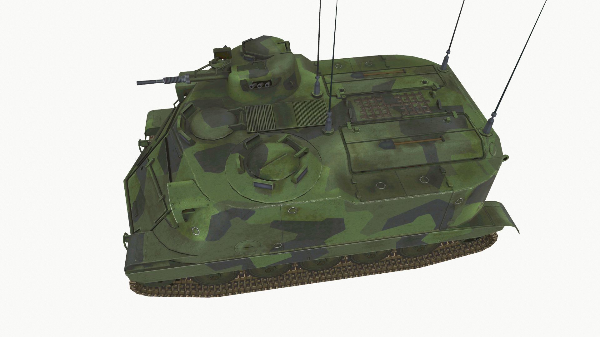 Pansarbandvagn 302 Low-poly 3D model_3