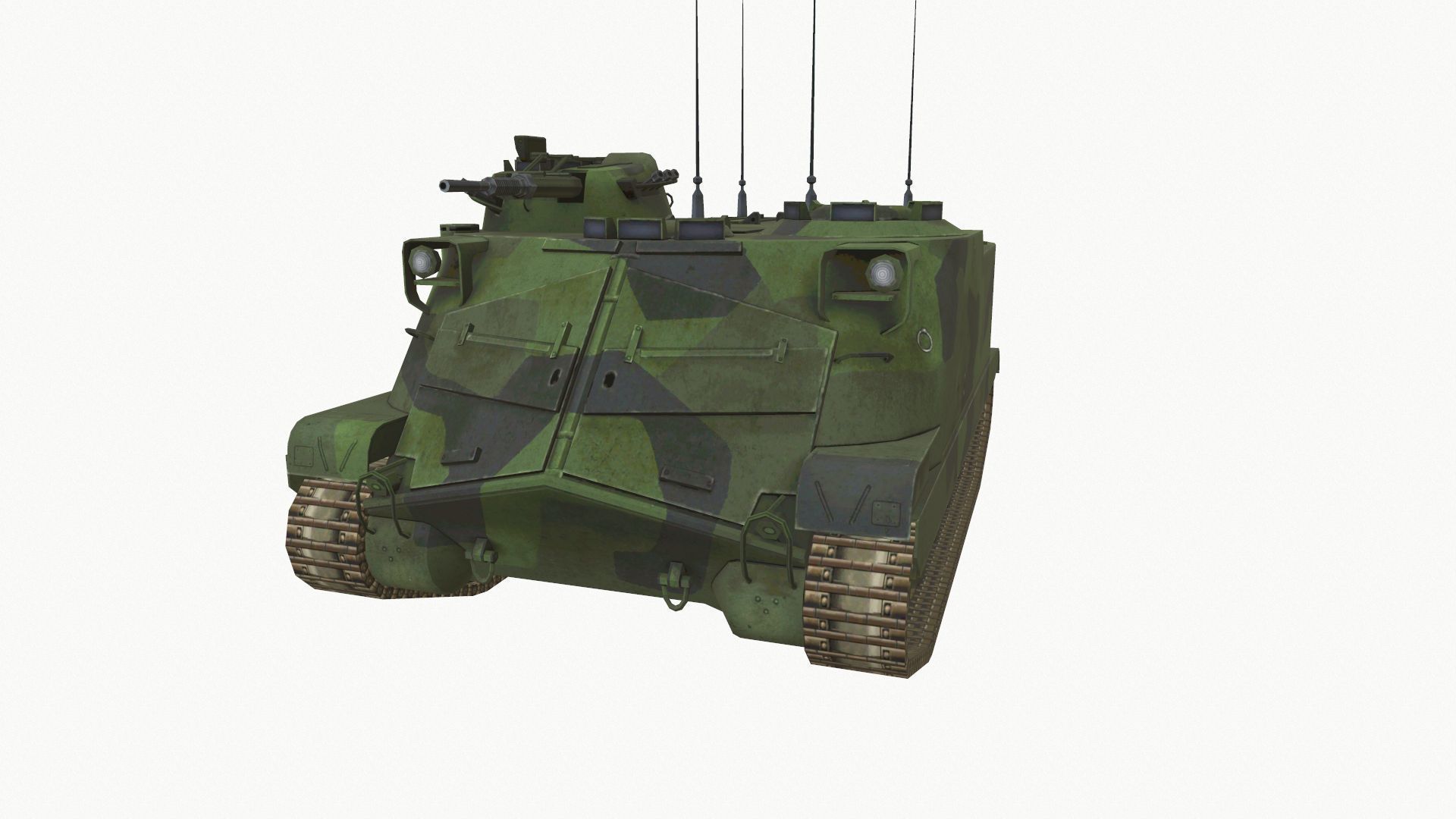 Pansarbandvagn 302 Low-poly 3D model_1