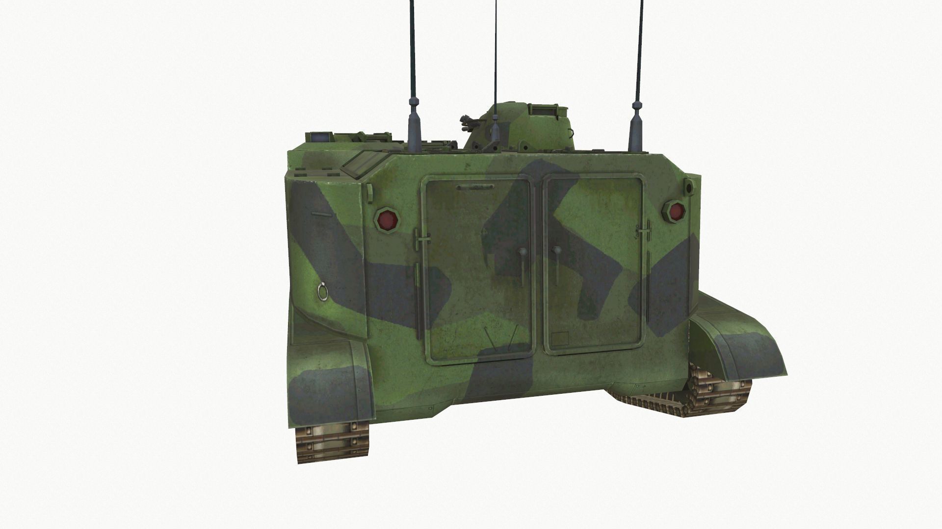 Pansarbandvagn 302 Low-poly 3D model_5