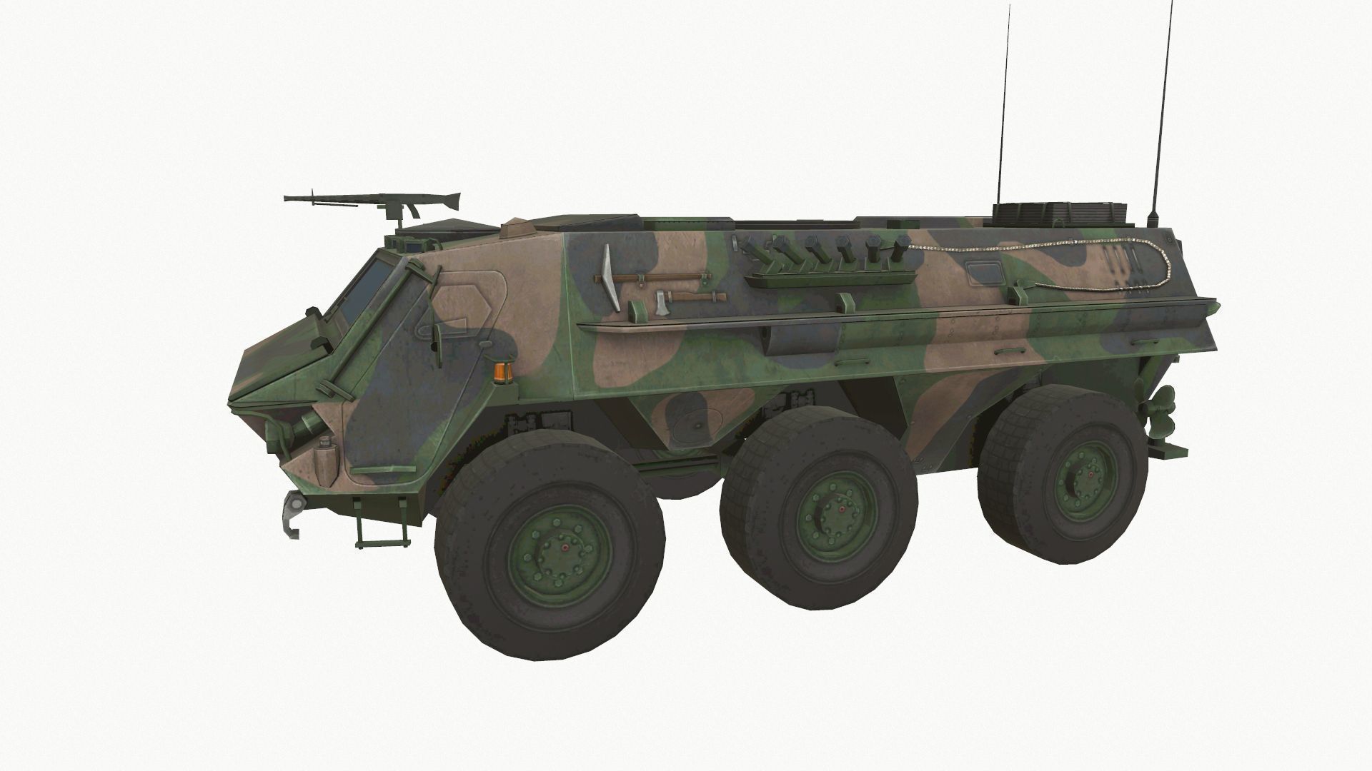 TPz 1 Fuchs Low-poly 3D model_2