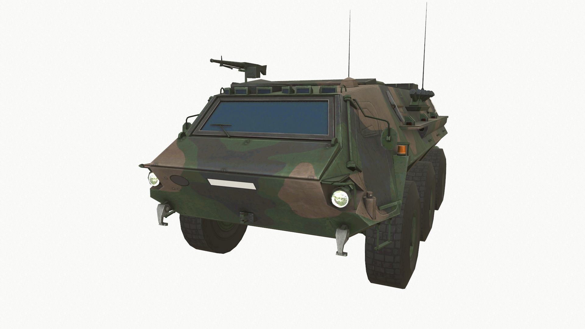 TPz 1 Fuchs Low-poly 3D model_1