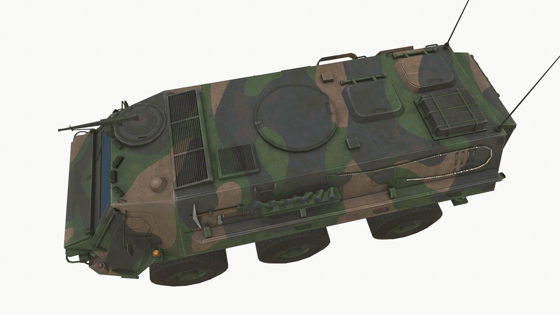 TPz 1 Fuchs Low-poly 3D model_3