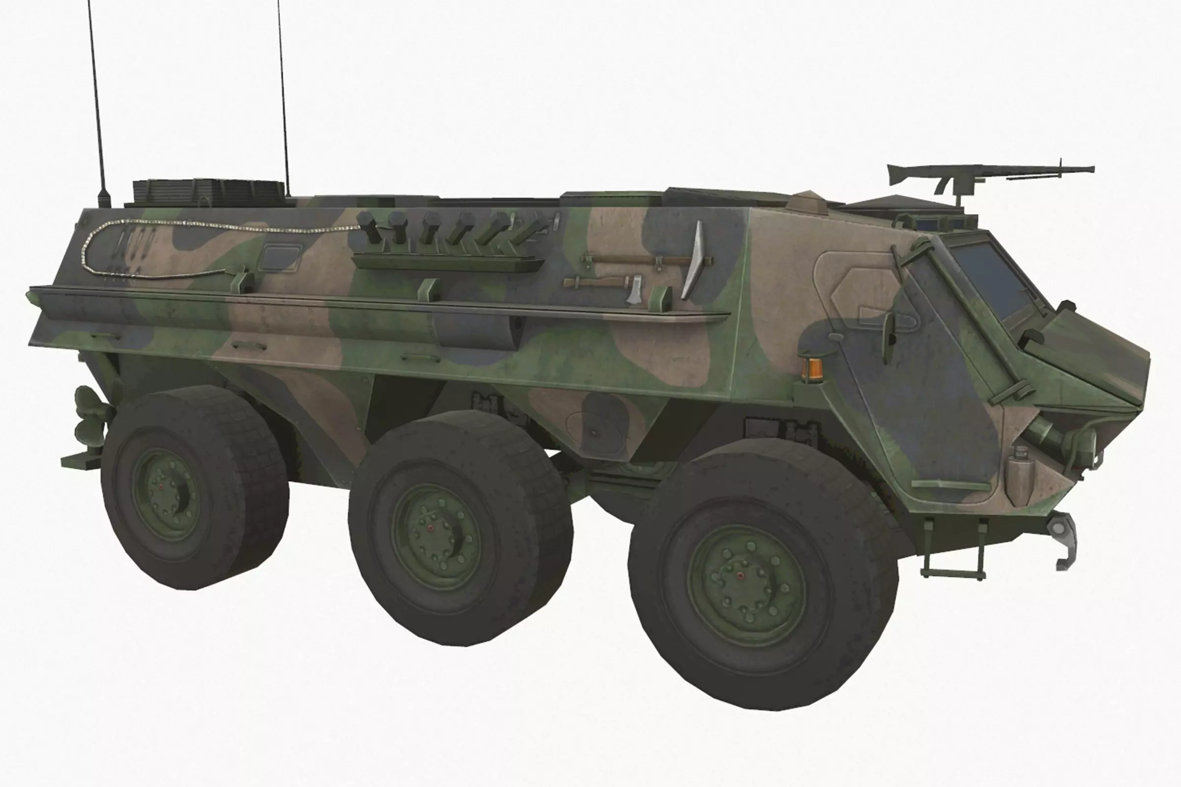 TPz 1 Fuchs Low-poly 3D model_0