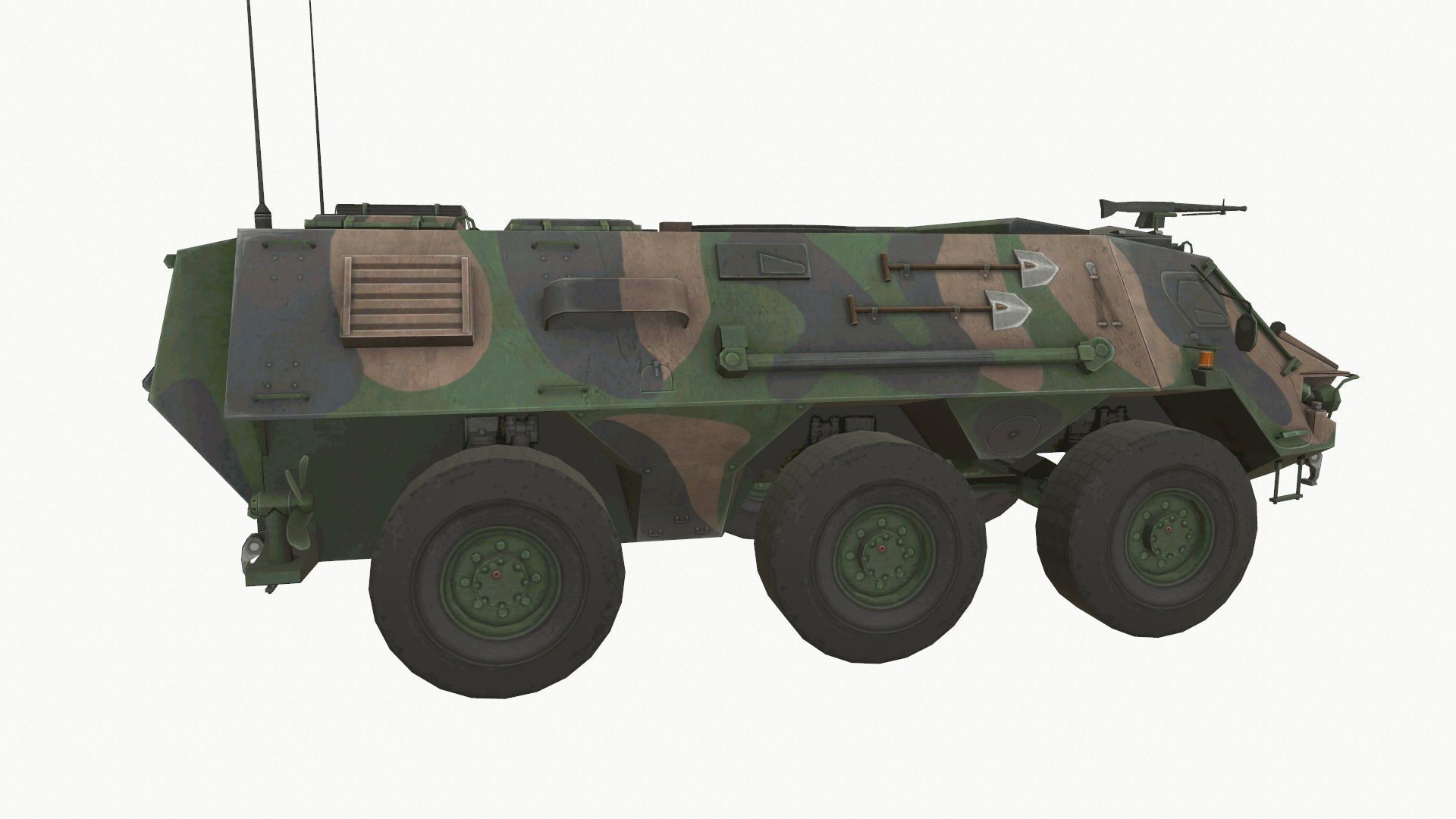 TPz 1 Fuchs Low-poly 3D model_4