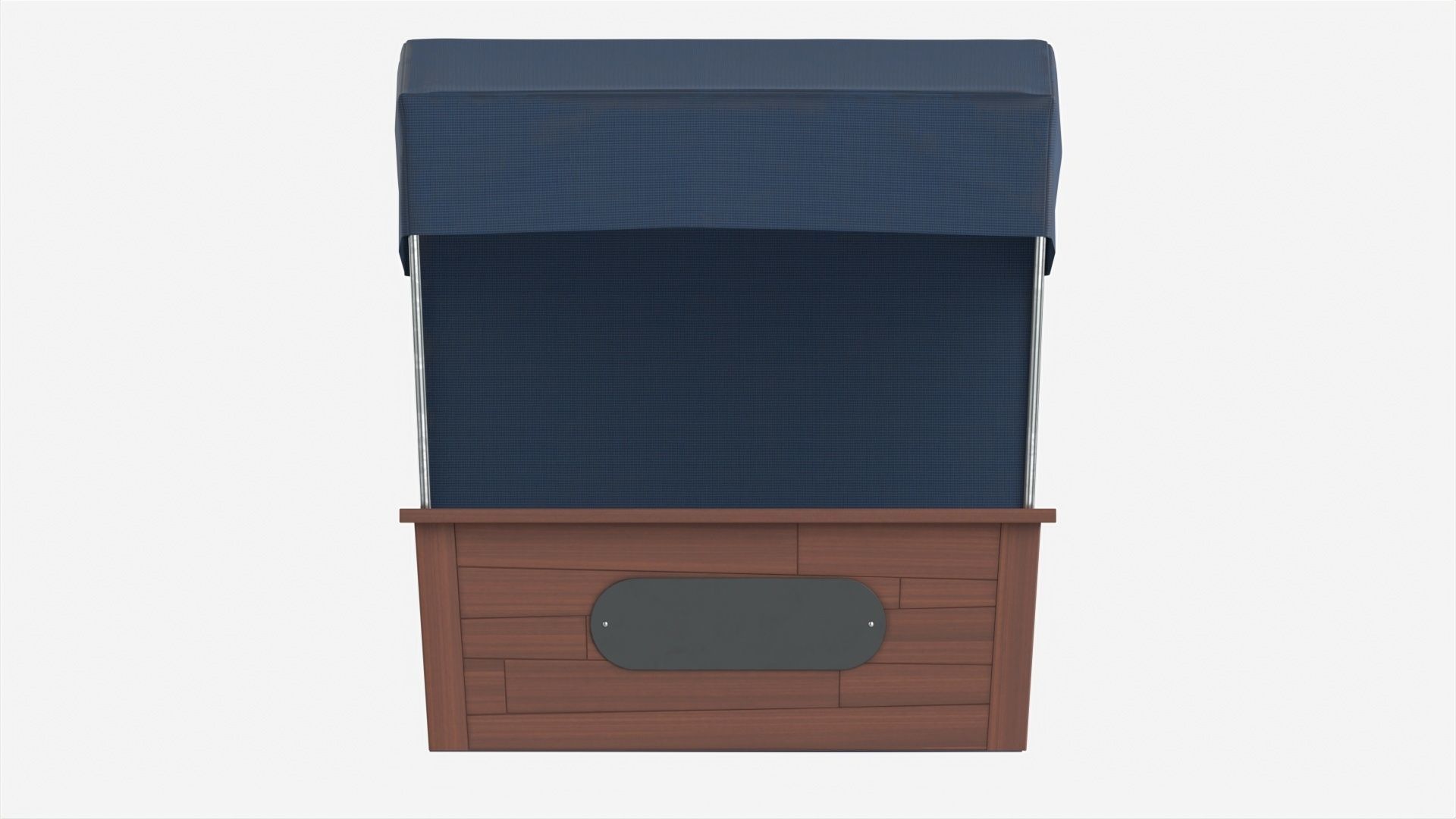 Market Fair Stall with Canopy 03 3D model_4