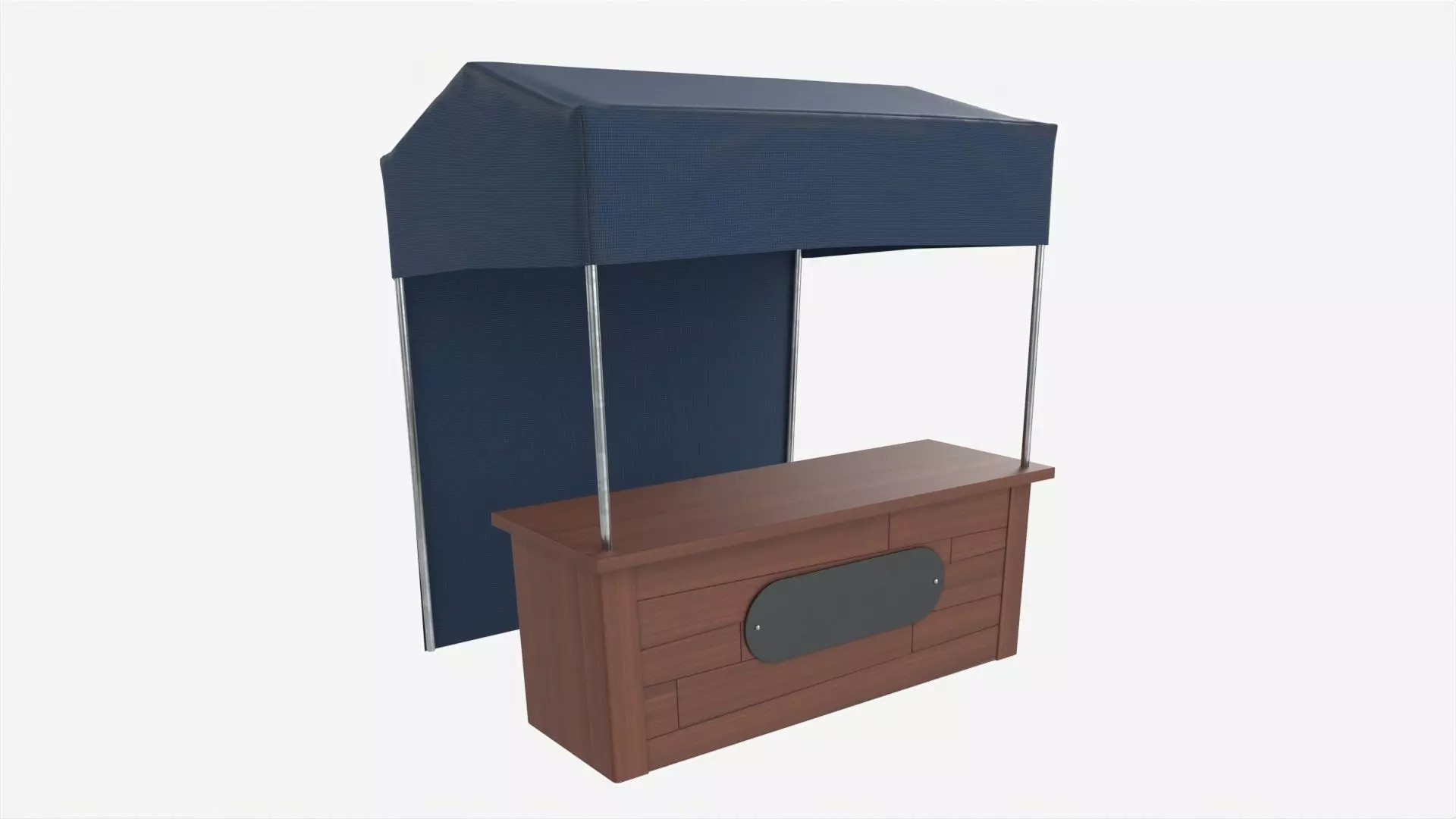 Market Fair Stall with Canopy 03 3D model_0