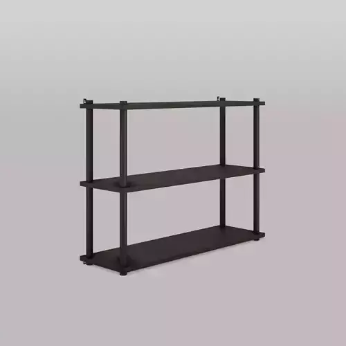 Wooden Wall Shelf Dark Brown