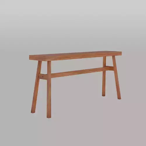 Wooden Bench Brown