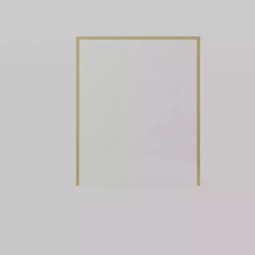Metal Frame Mirror Gold