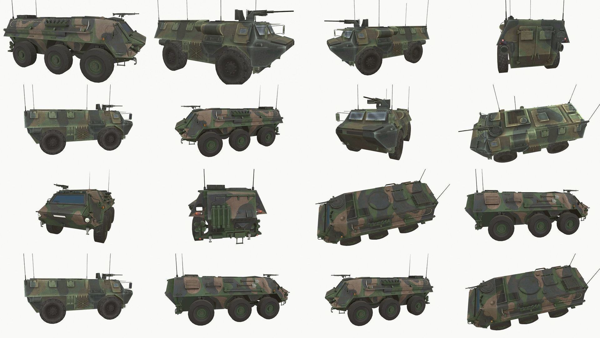 Armored Fighting Vehicle Pack 3D Model Collection_1