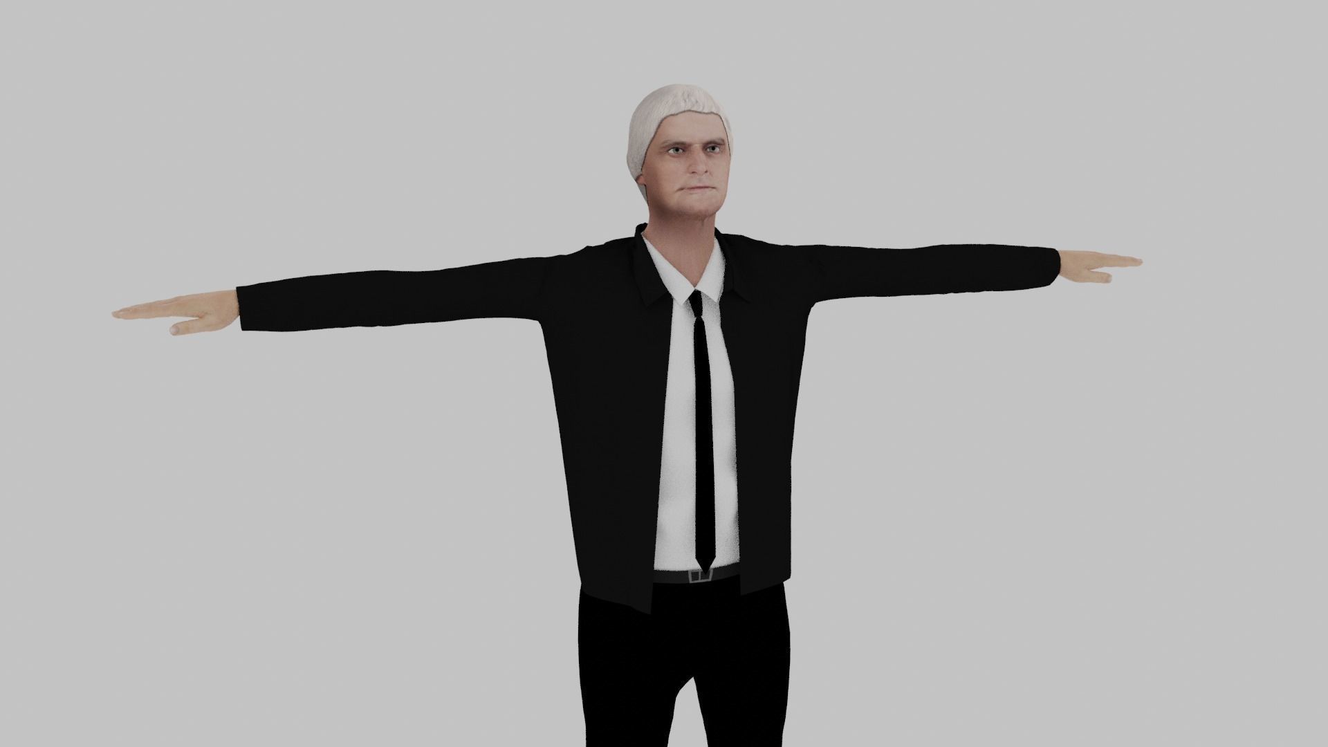 Thomas Jefferson Low-poly 3D model_4