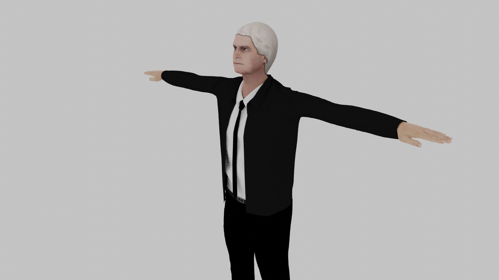 Thomas Jefferson Low-poly 3D model_2
