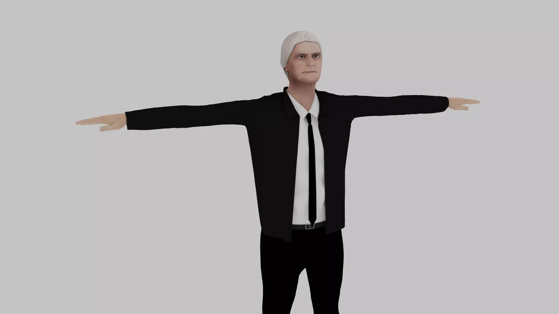 Thomas Jefferson Low-poly 3D model_0