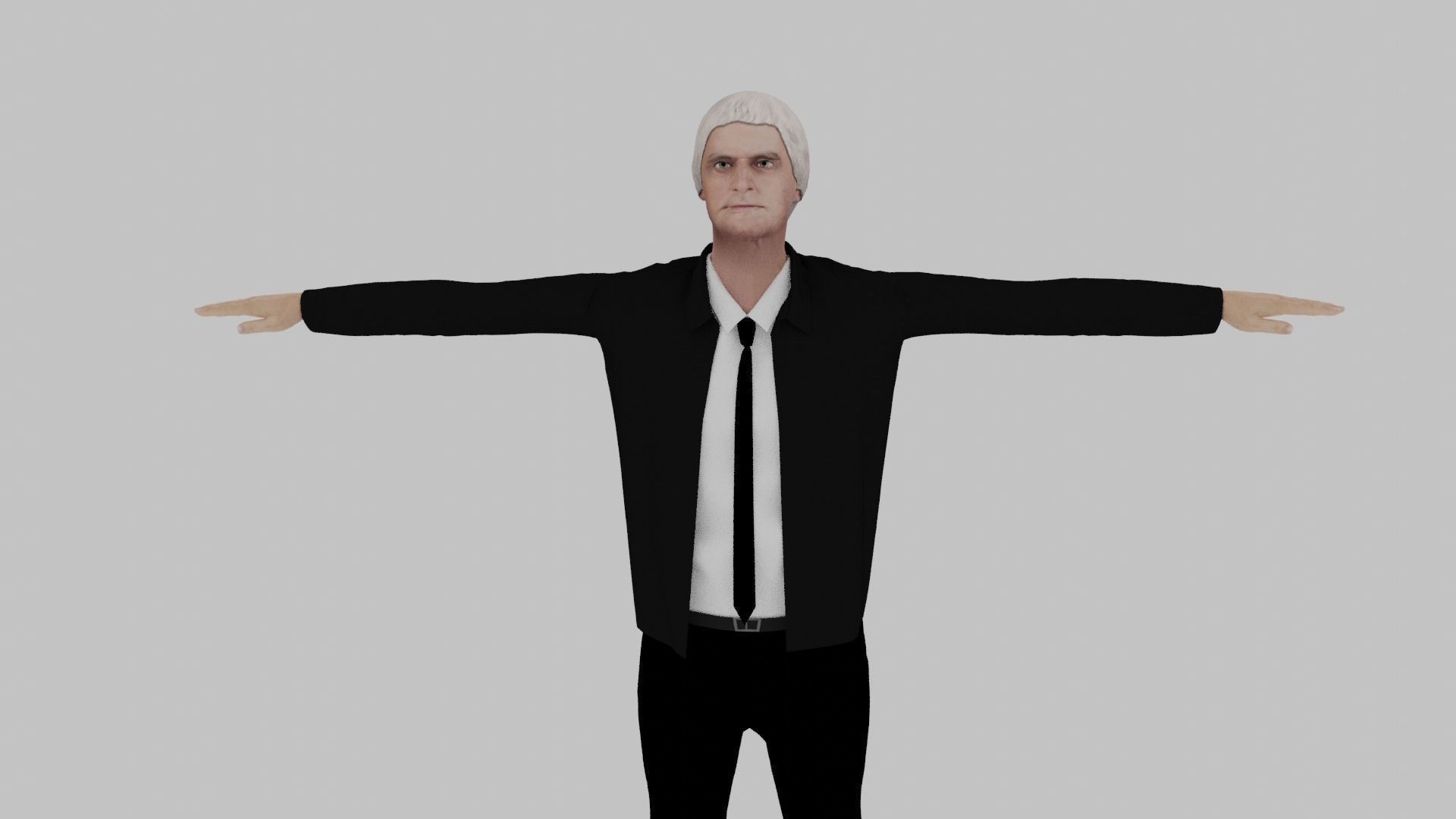 Thomas Jefferson Low-poly 3D model_1
