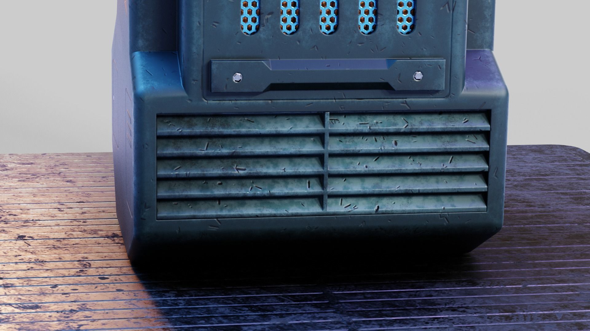 Sci-fi Computer Terminal Low-poly 3D model_12