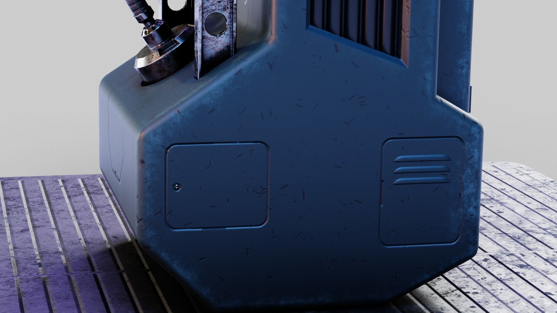 Sci-fi Computer Terminal Low-poly 3D model_13