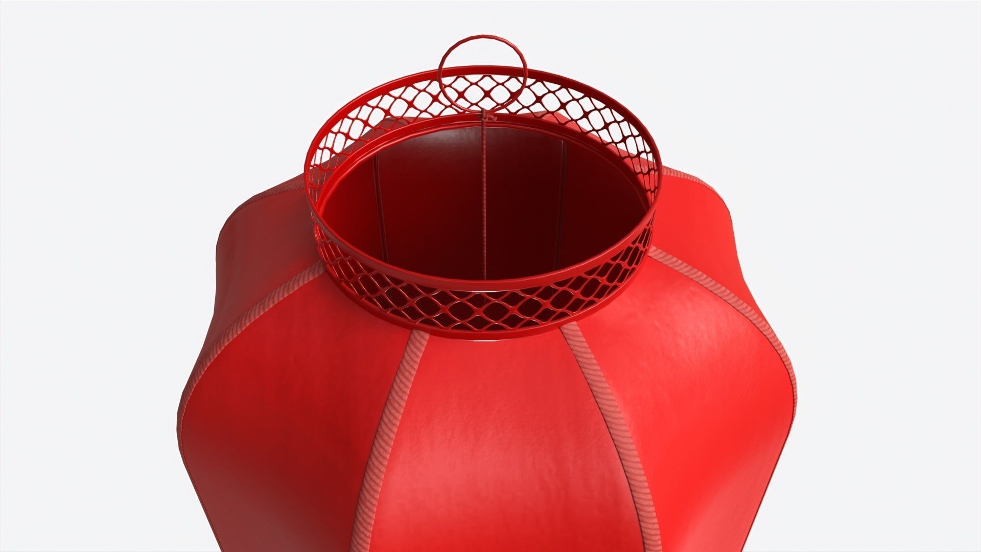 Oriental Traditional Hanging Paper Lantern 02 3D model_1