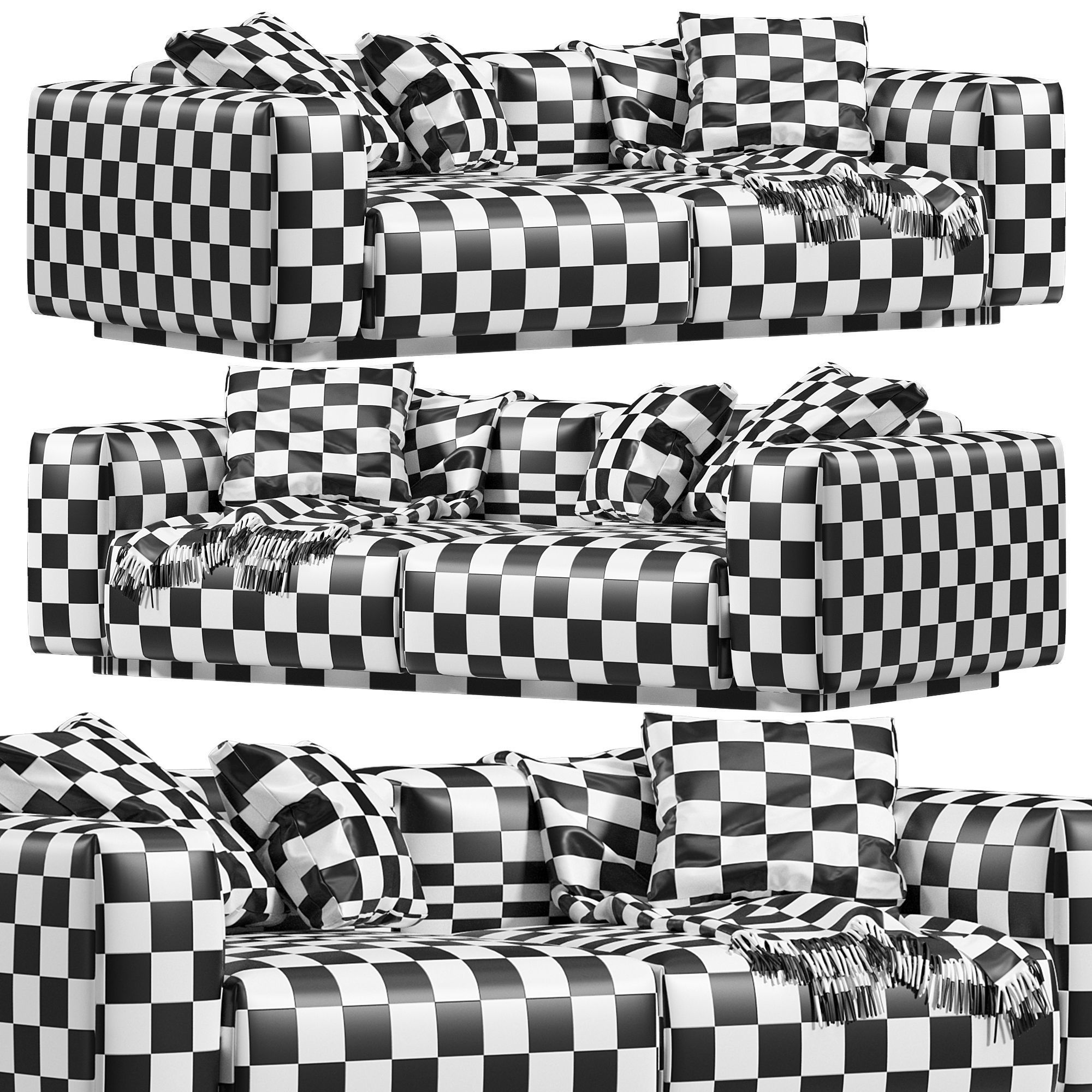 Sofa Soft Modular by Vitra 3D model_5