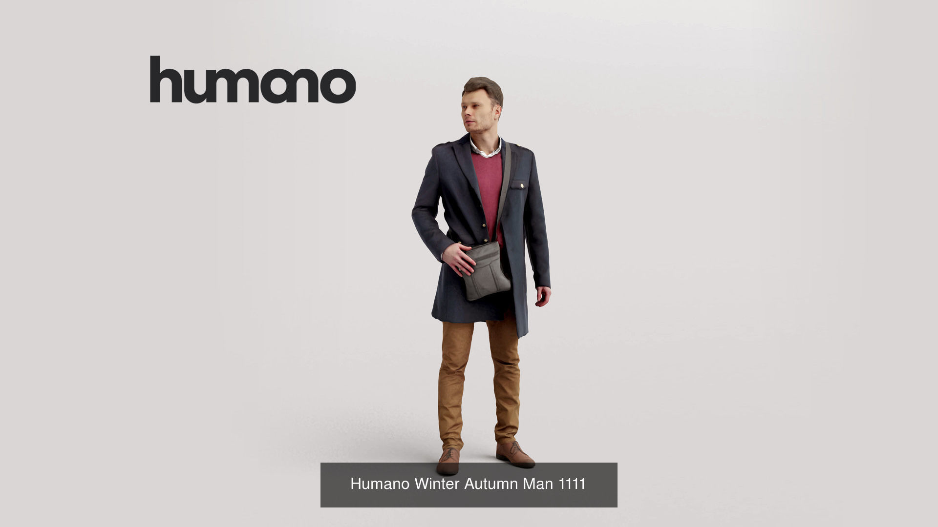 Humano 5-Pack - WINTER AUTUMN PEOPLE - 5x 3D models A 3D Model Collection_2