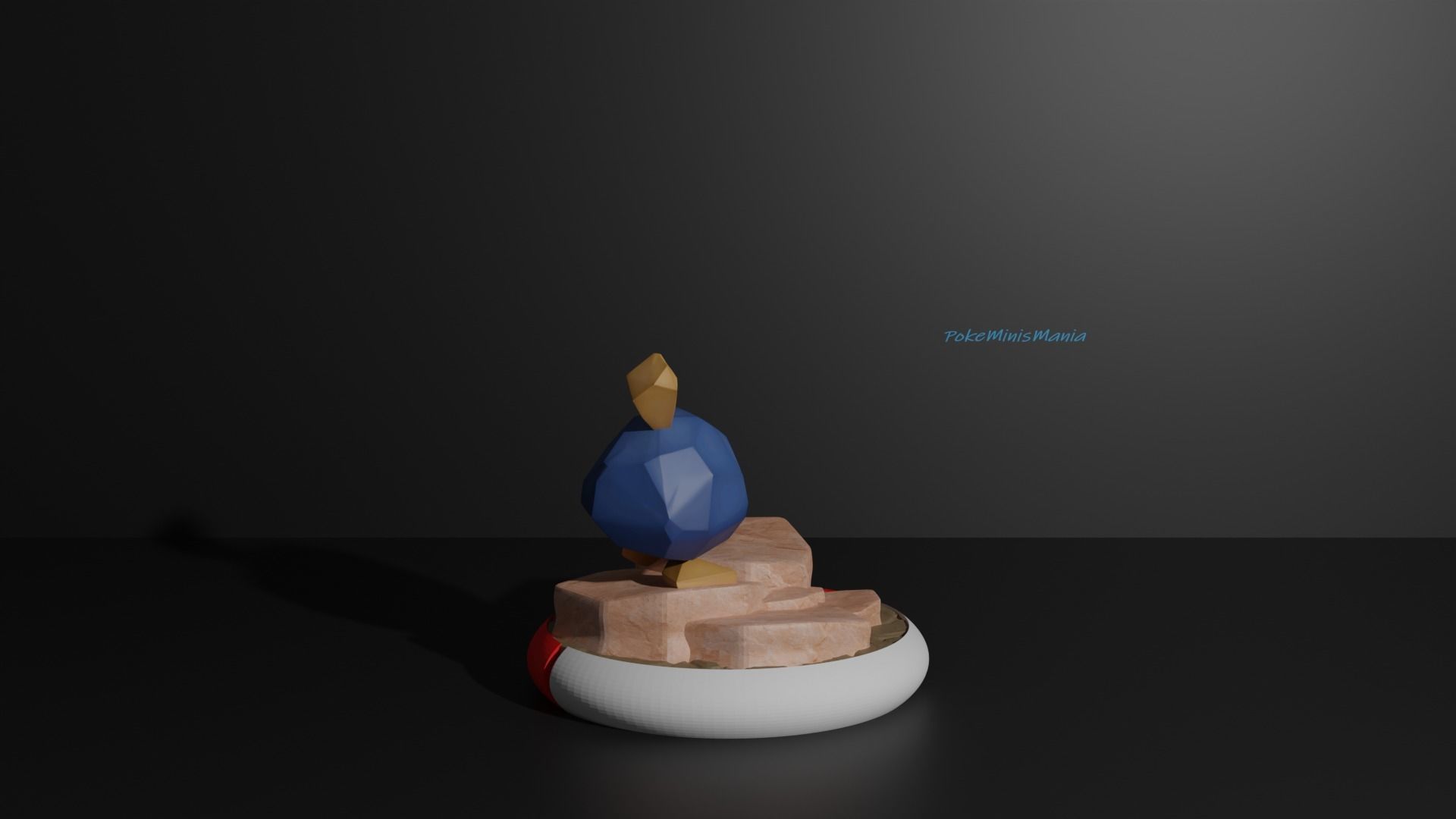 Roggenrola Boldore and Gigalith 3D print model 3D print model_3