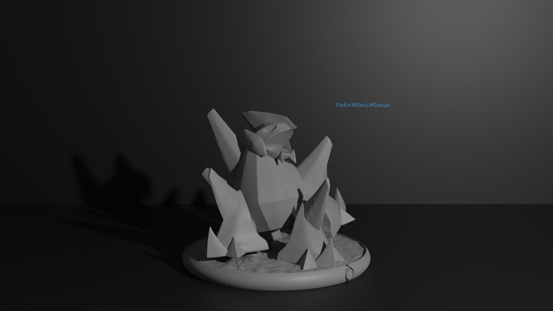 Roggenrola Boldore and Gigalith 3D print model 3D print model_22