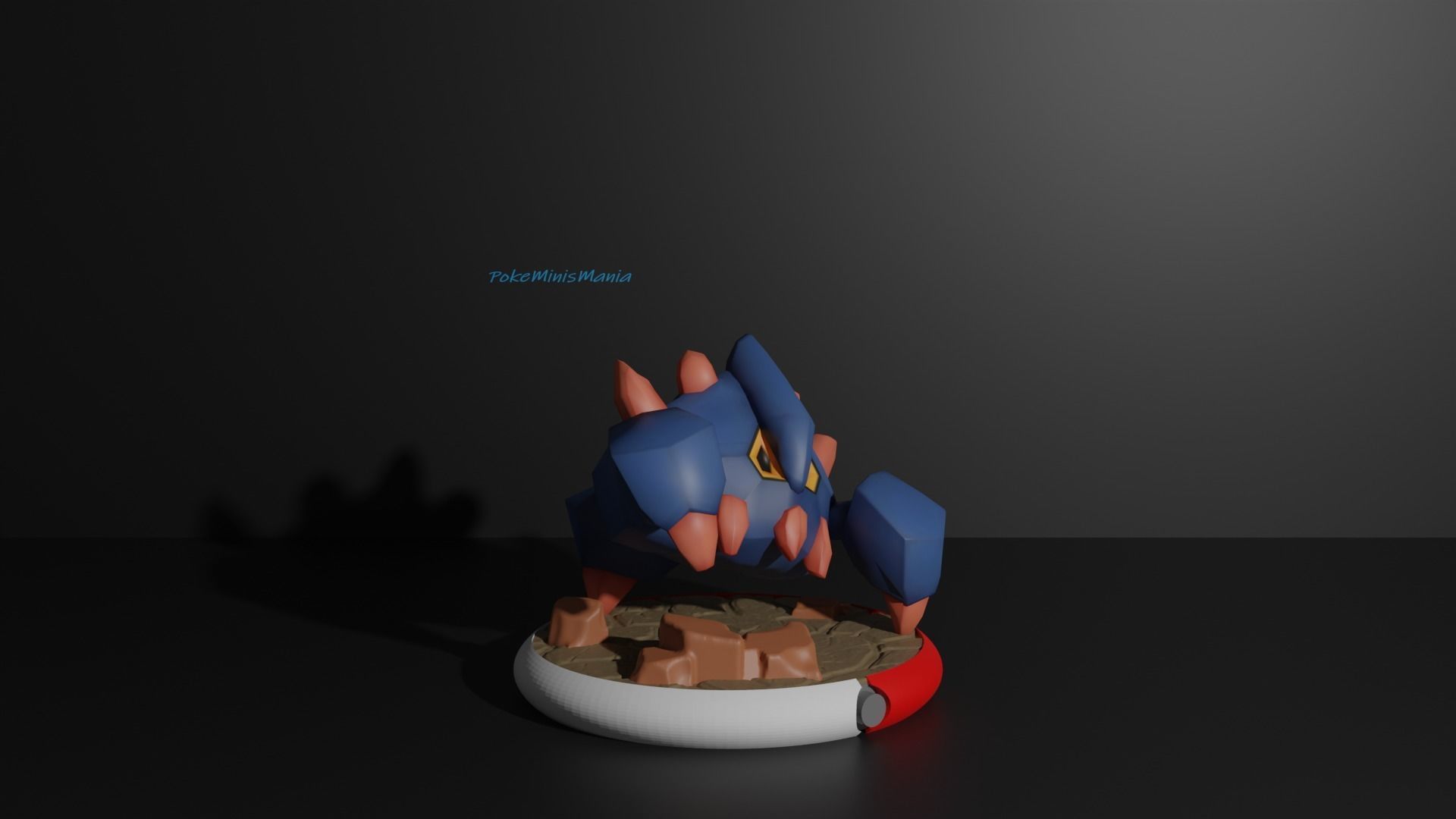 Roggenrola Boldore and Gigalith 3D print model 3D print model_6