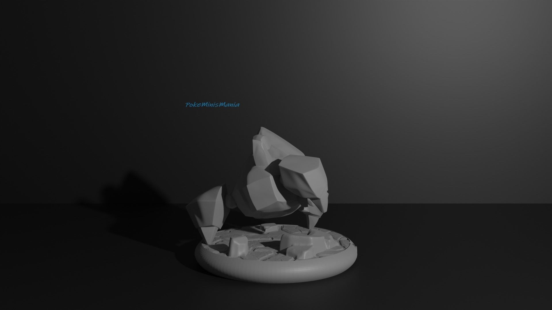 Roggenrola Boldore and Gigalith 3D print model 3D print model_19