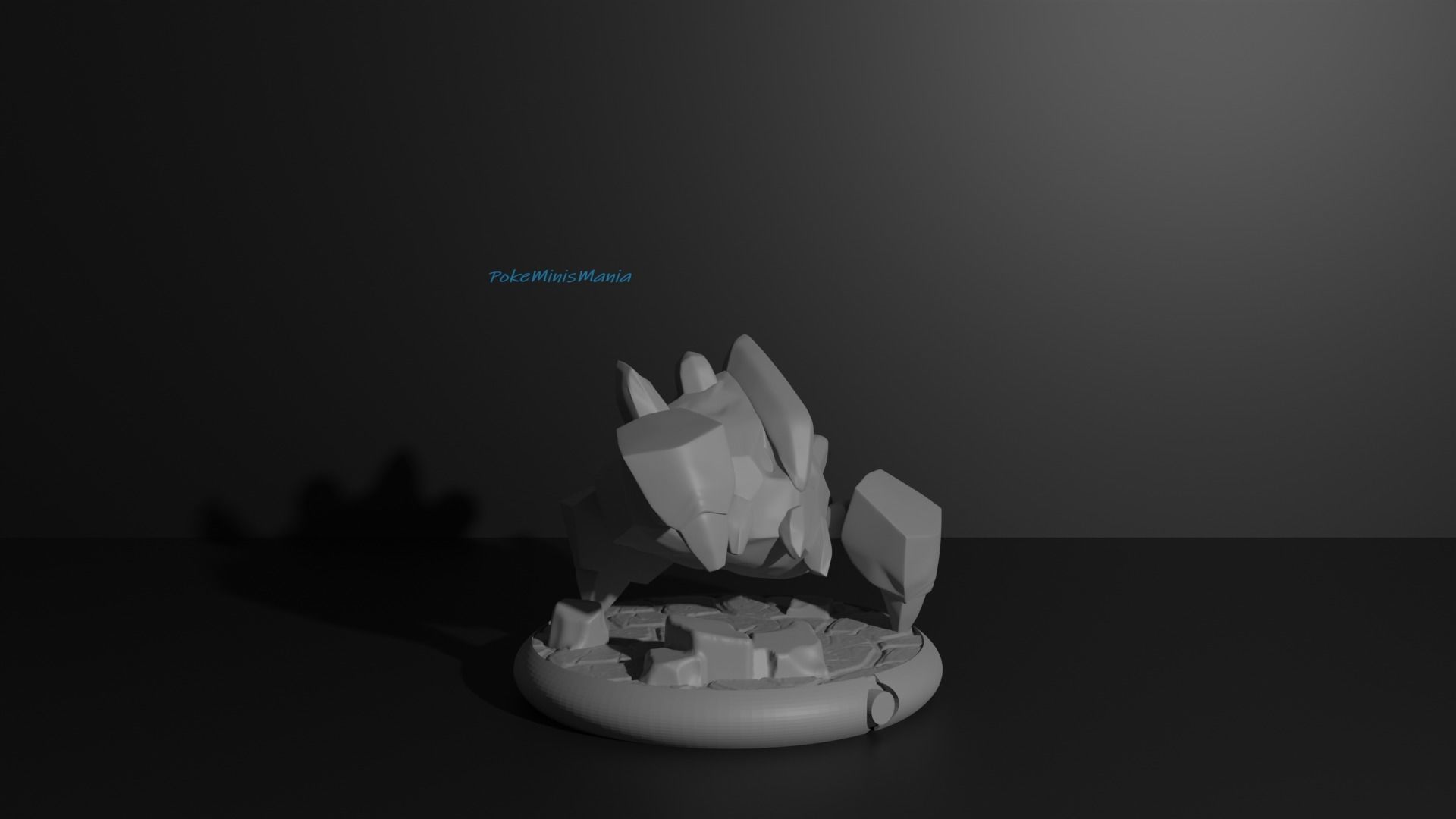 Roggenrola Boldore and Gigalith 3D print model 3D print model_18