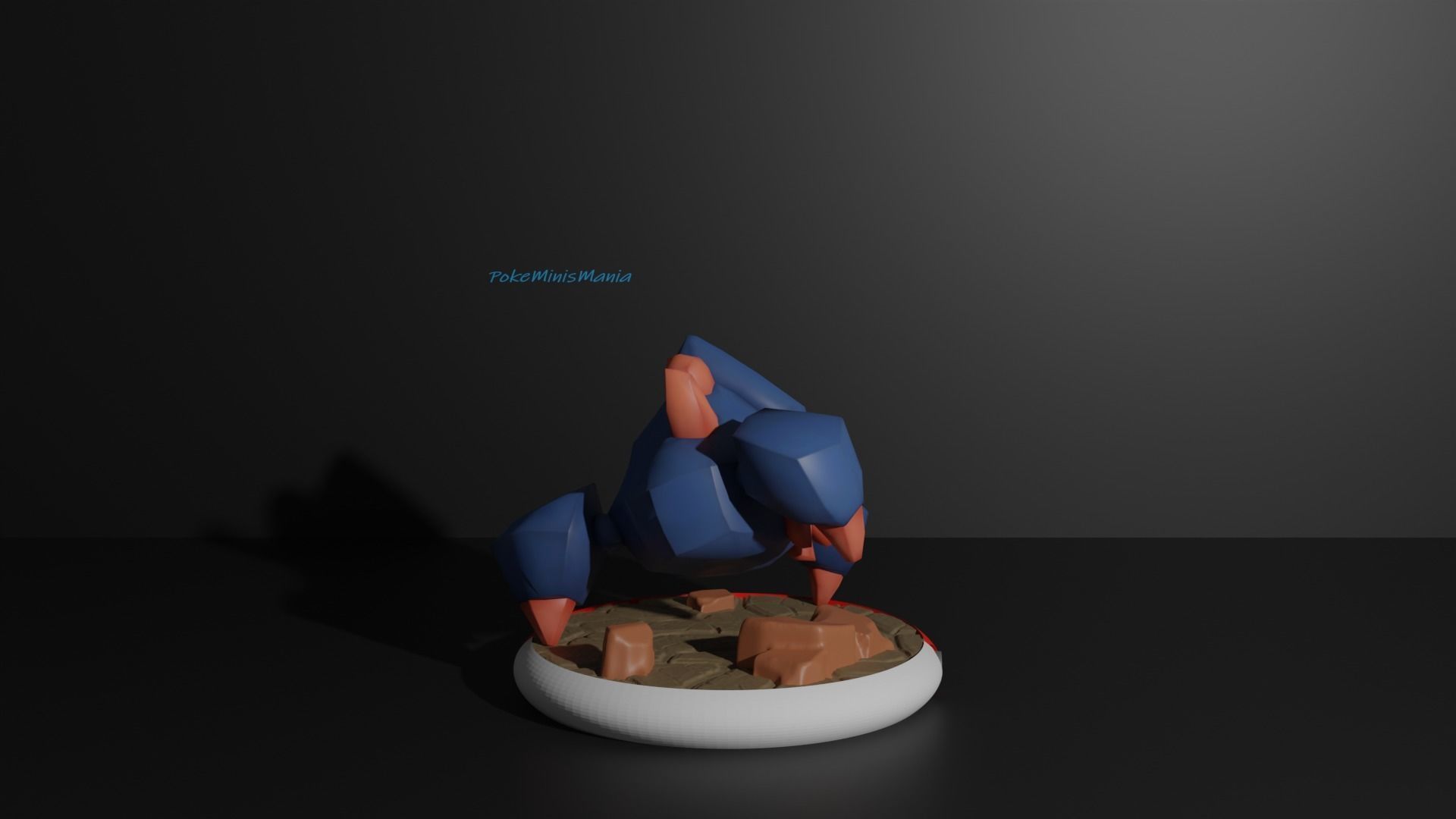 Roggenrola Boldore and Gigalith 3D print model 3D print model_7