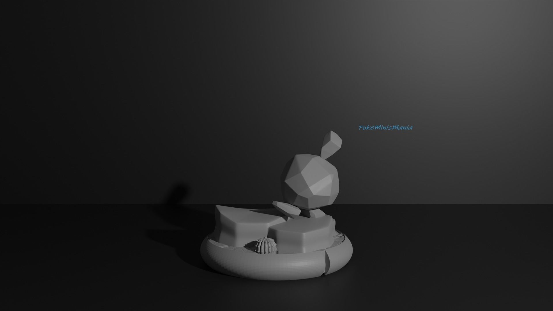 Roggenrola Boldore and Gigalith 3D print model 3D print model_16