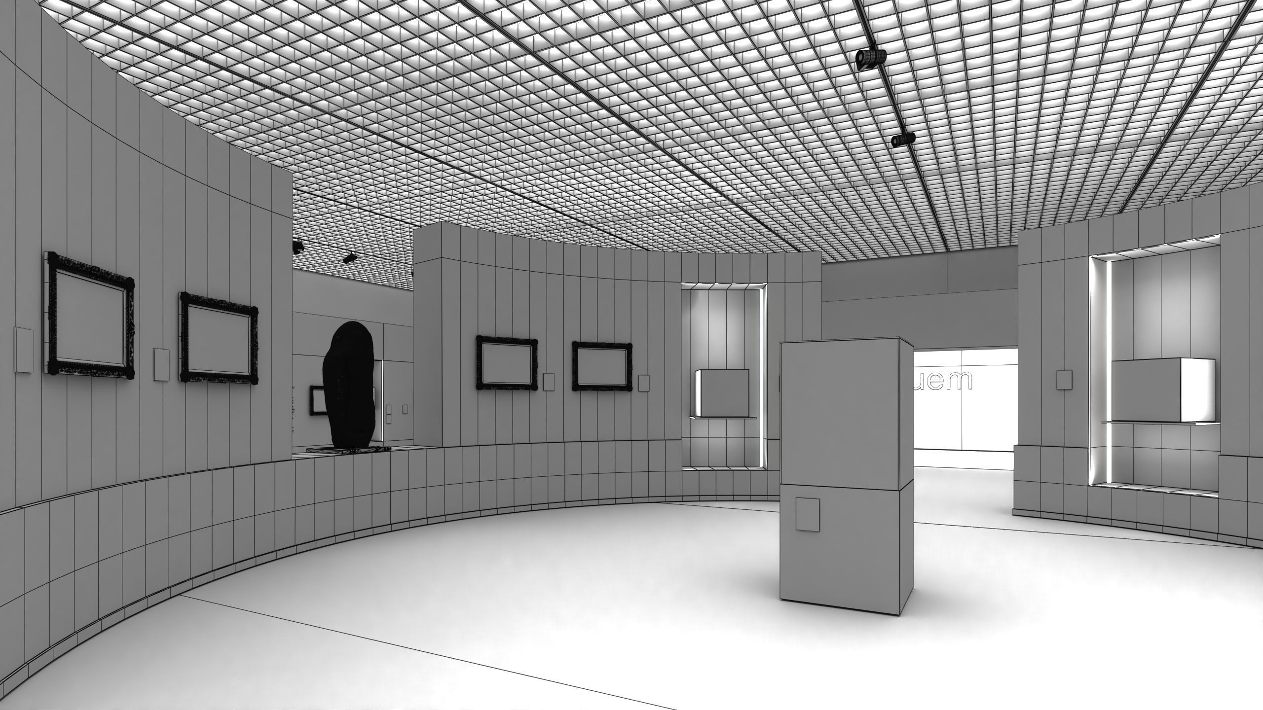 Archinteriors vol 66 - collection of galleries and offices 3D model_16