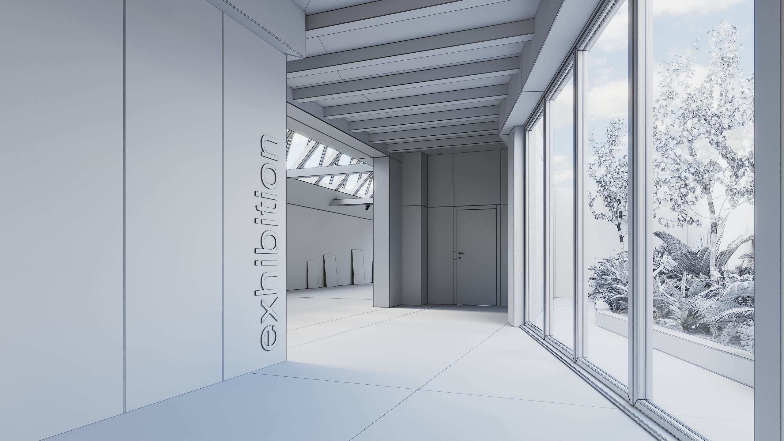 Archinteriors vol 66 - collection of galleries and offices 3D model_8