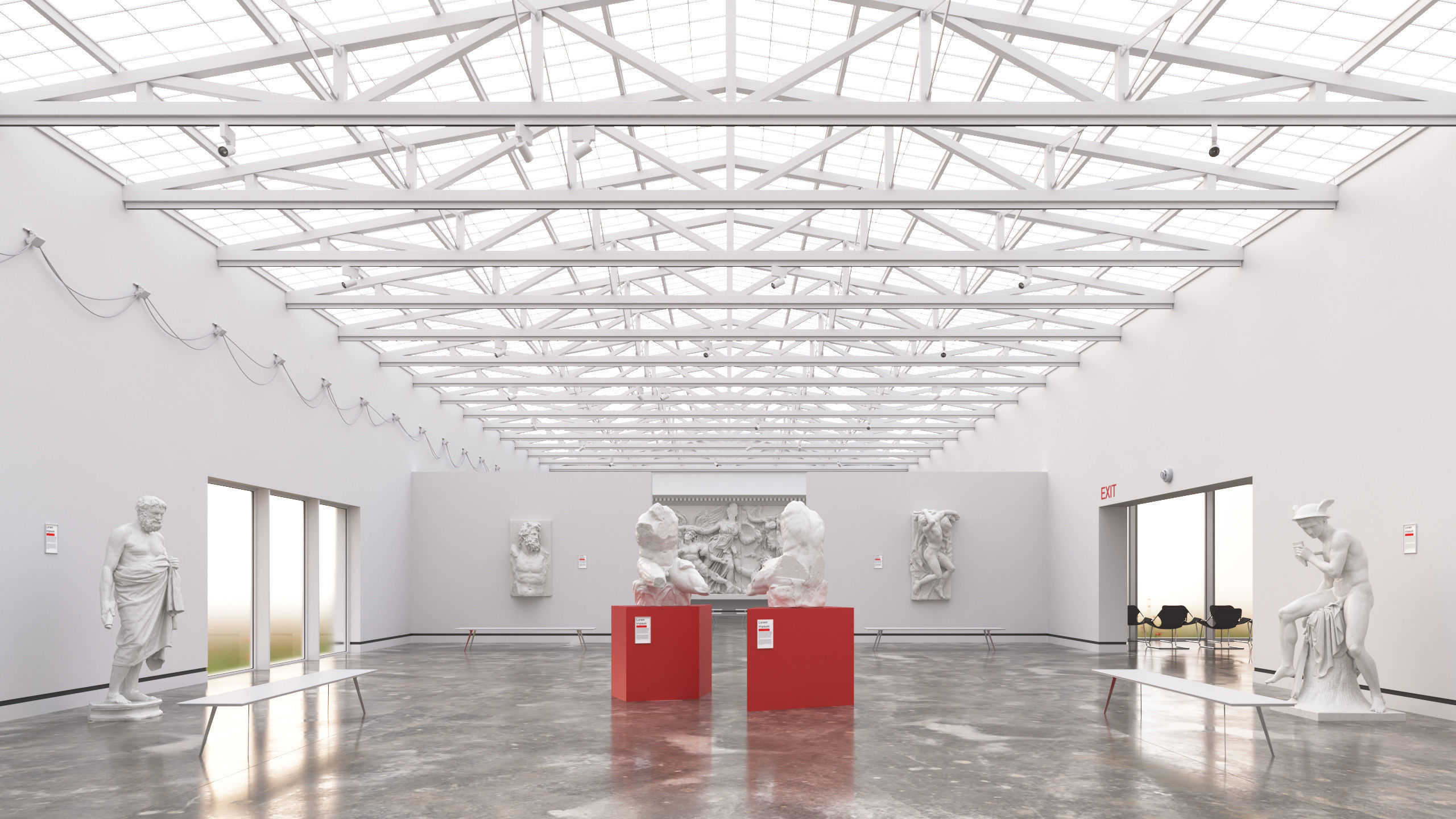 Archinteriors vol 66 - collection of galleries and offices 3D model_9