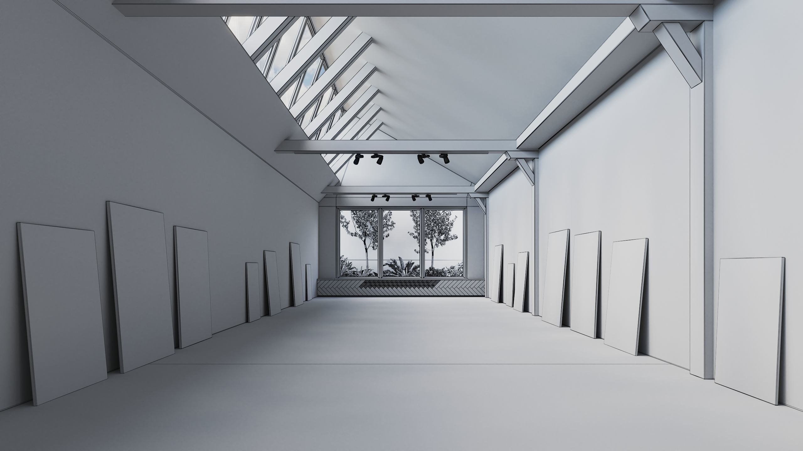 Archinteriors vol 66 - collection of galleries and offices 3D model_7