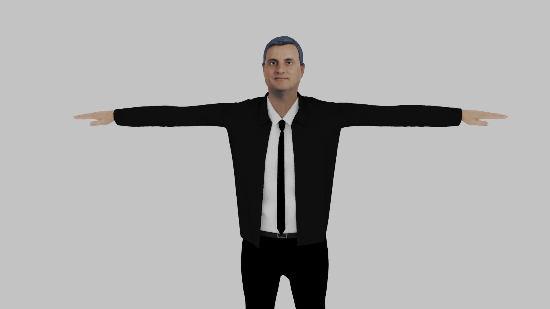 Walter Mondale Low-poly 3D model_1
