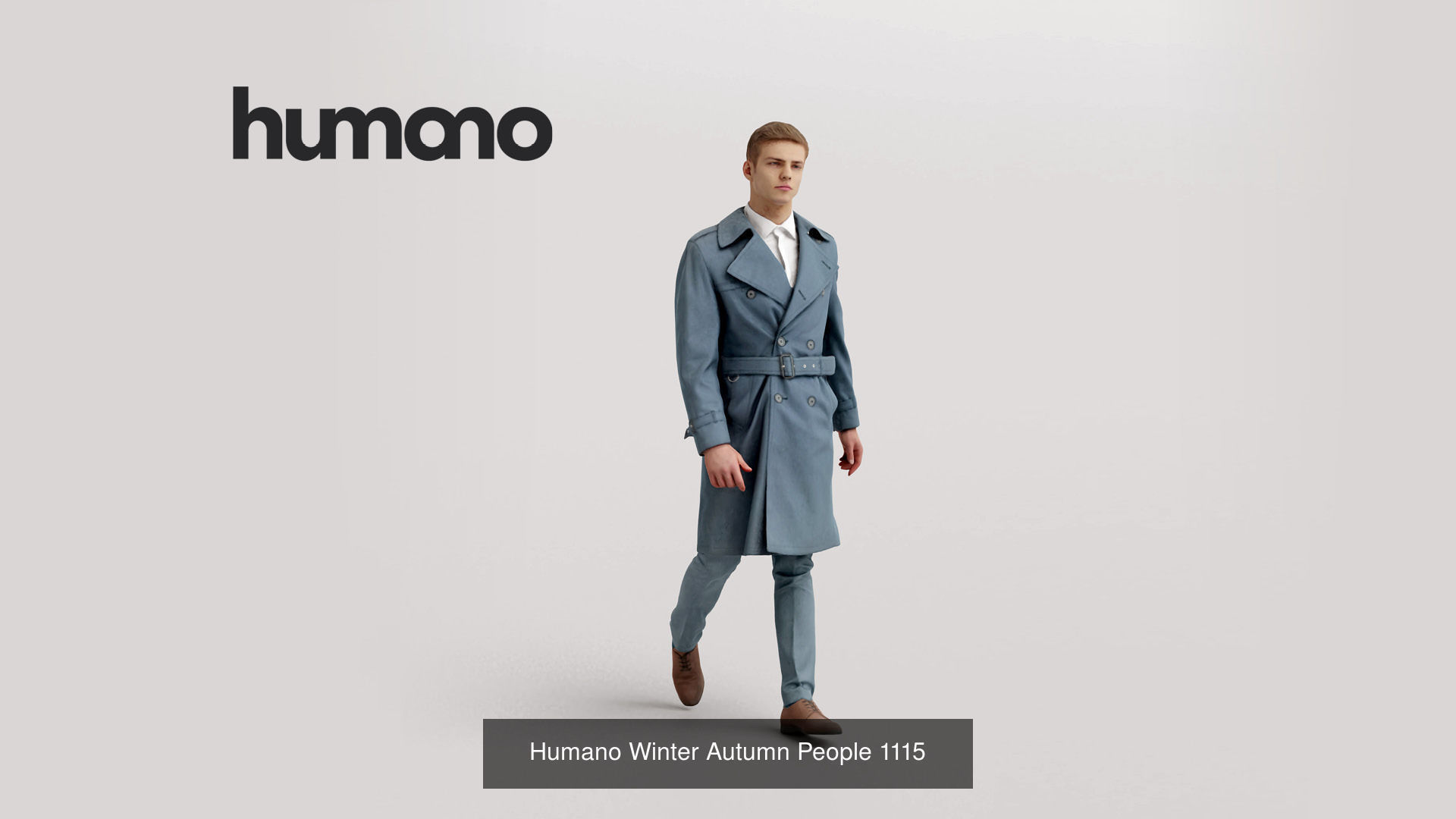 Humano 5-Pack - WINTER AUTUMN PEOPLE - 5x 3D models B 3D Model Collection_2