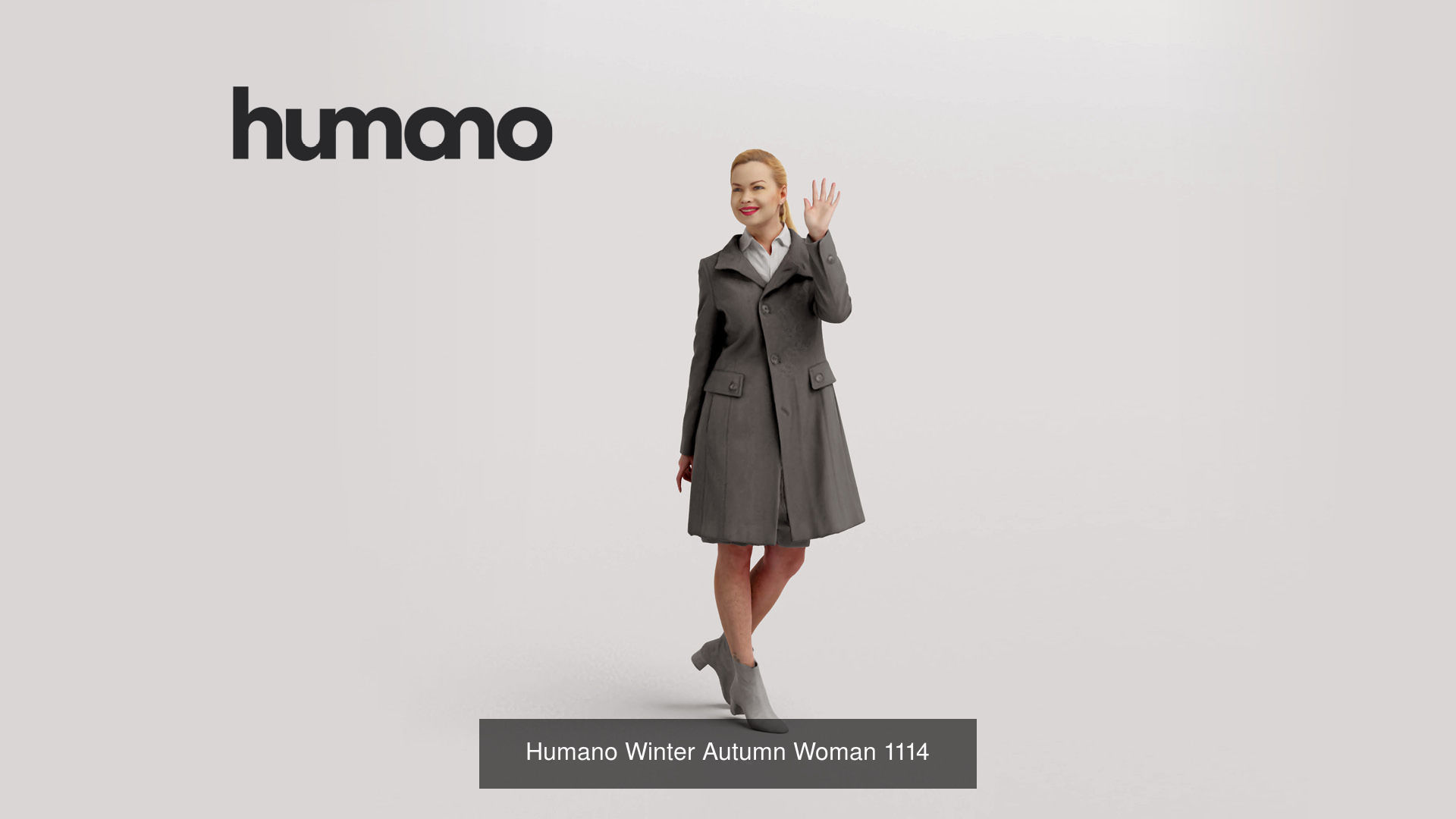 Humano 5-Pack - WINTER AUTUMN PEOPLE - 5x 3D models B 3D Model Collection_4