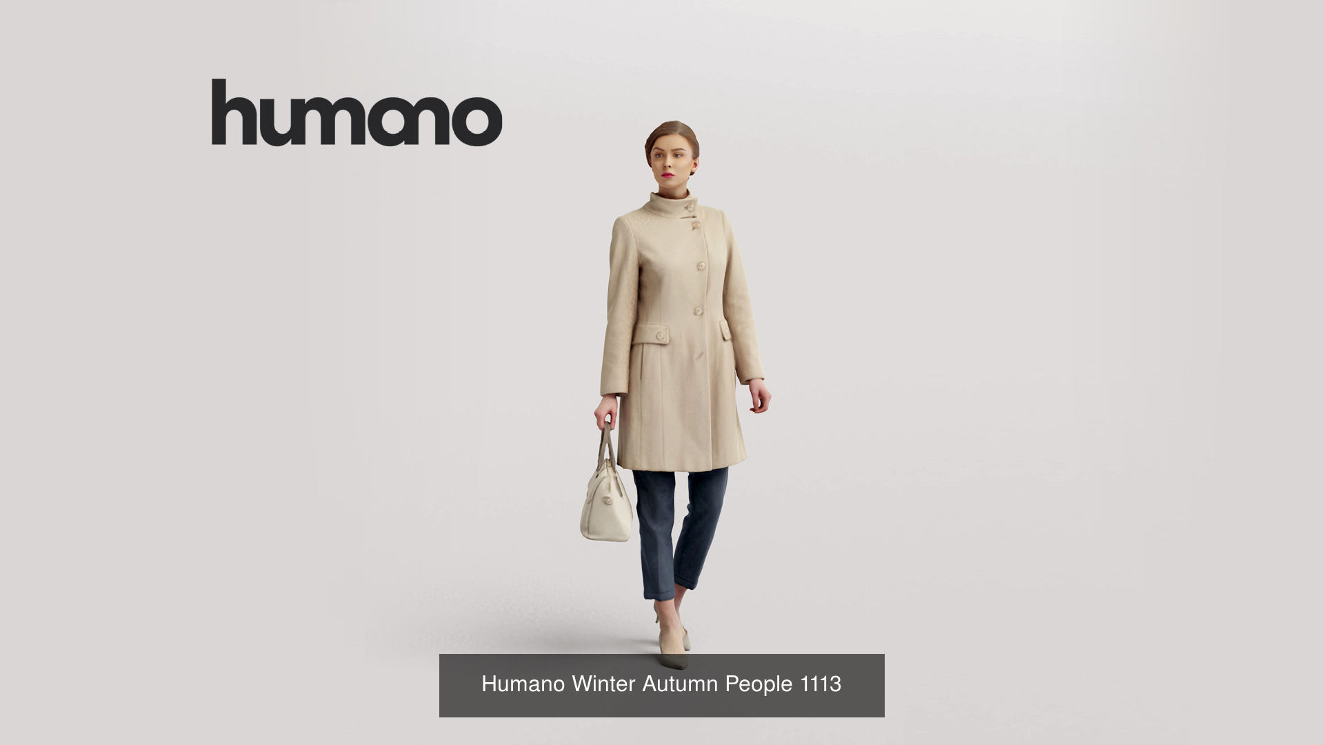 Humano 5-Pack - WINTER AUTUMN PEOPLE - 5x 3D models B 3D Model Collection_5