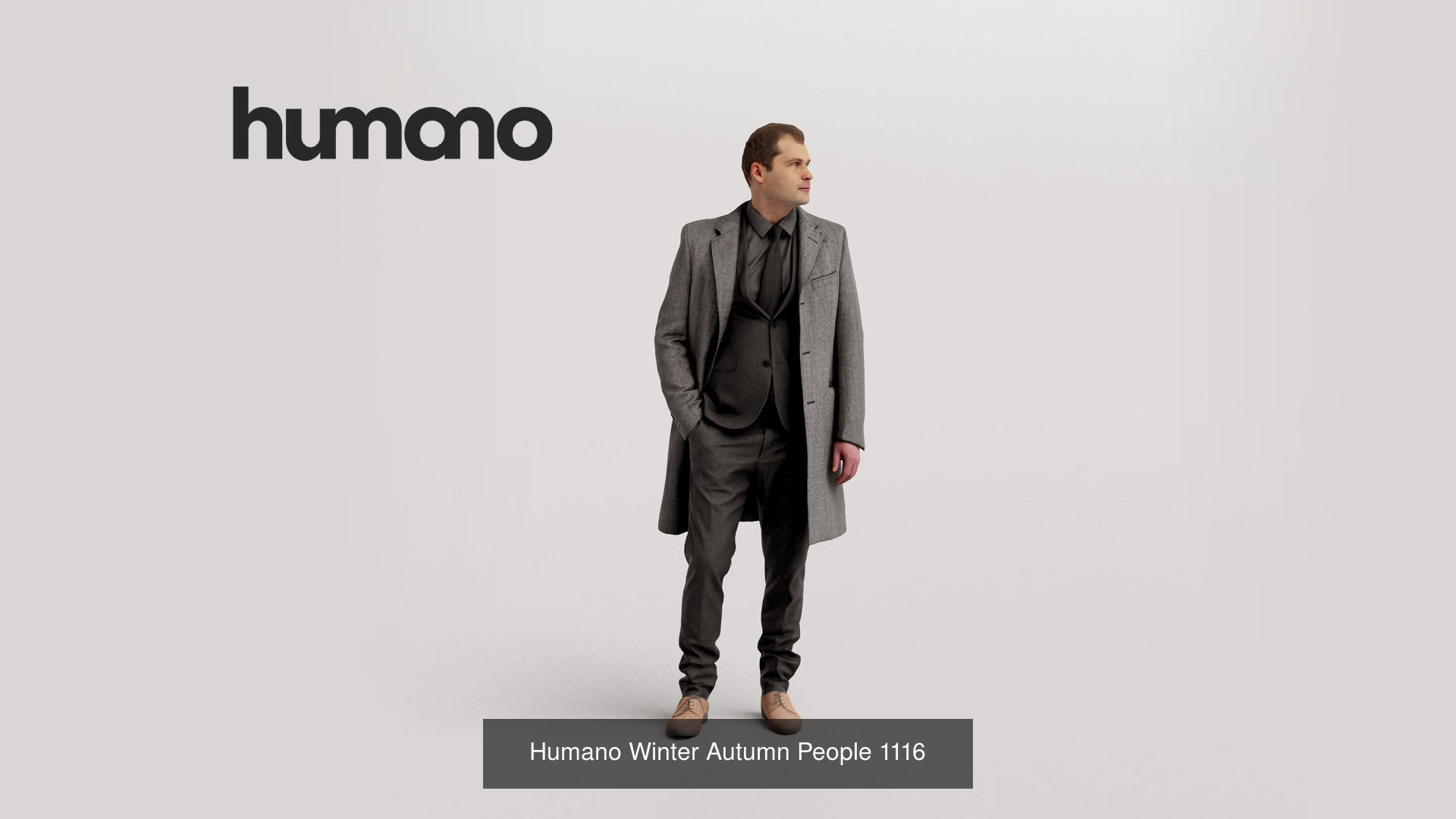 Humano 5-Pack - WINTER AUTUMN PEOPLE - 5x 3D models B 3D Model Collection_6