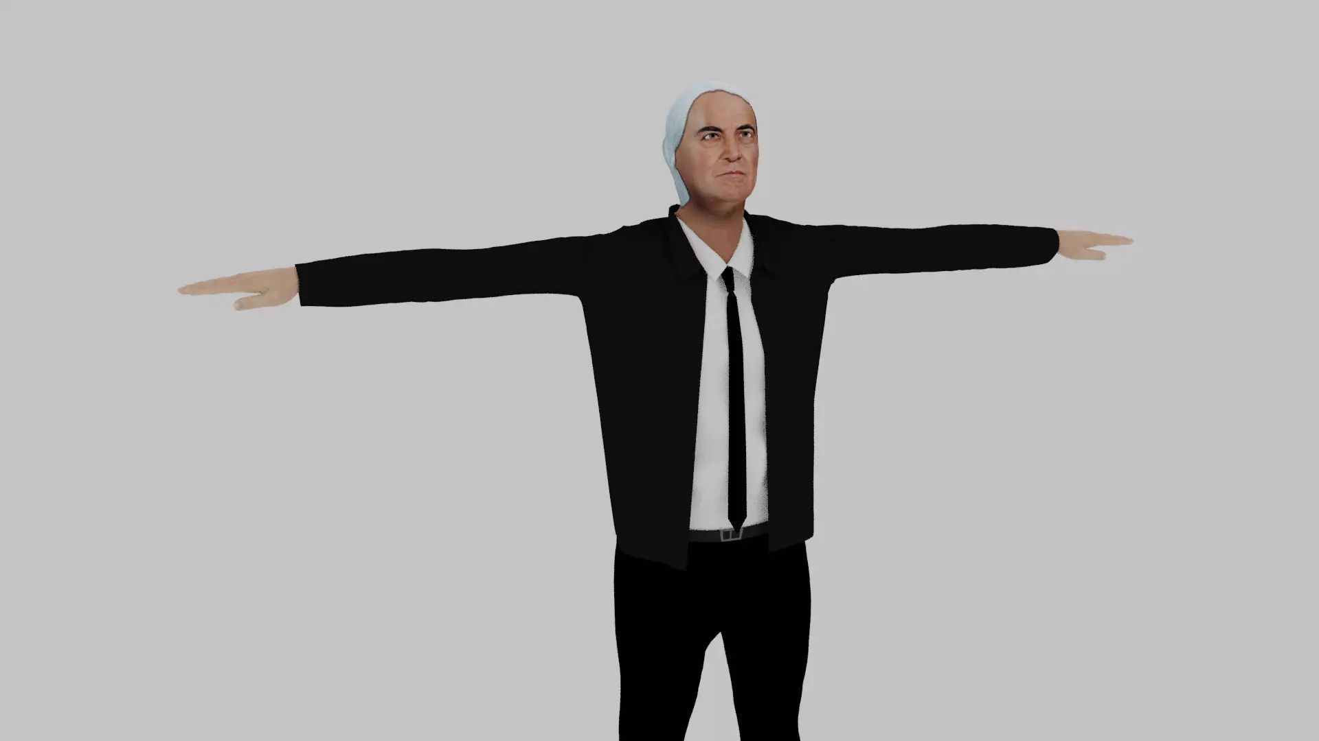 Warren G Harding Low-poly 3D model_0