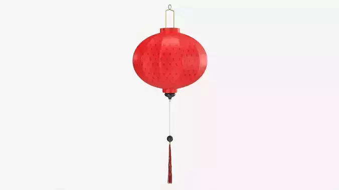 Oriental Traditional Hanging Silk Lantern 02